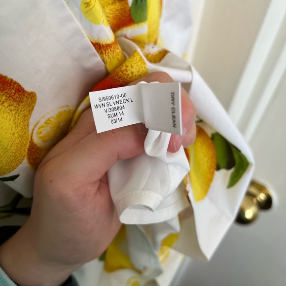 Banana Republic Lemon Print Dress with Pockets - Picture 7 of 8